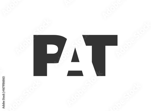 Free Download PAT logo design. Initial letter P A T bold font style for tech startups, consulting, corporate branding. Creative company name, headlines typography identity, trendy logotype. - GFXLoad