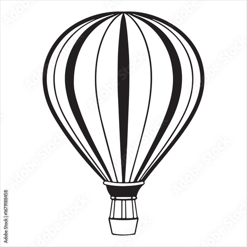 air balloon vector art illustration
