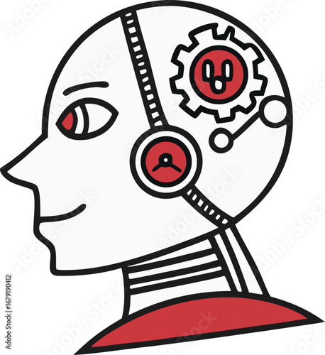 generative ai character vector icon
