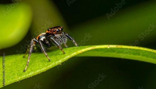 Wallpaper Mural Jumping spider on leaf Torontodigital.ca
