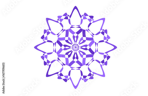 Vibrant Mandala Pattern with Star Symmetry, Abstract Sacred Geometry, Ornamental Circular Design for Yoga, Meditation, Bohemian Wall Art, Digital Backgrounds, and Contemporary Decorative Projects