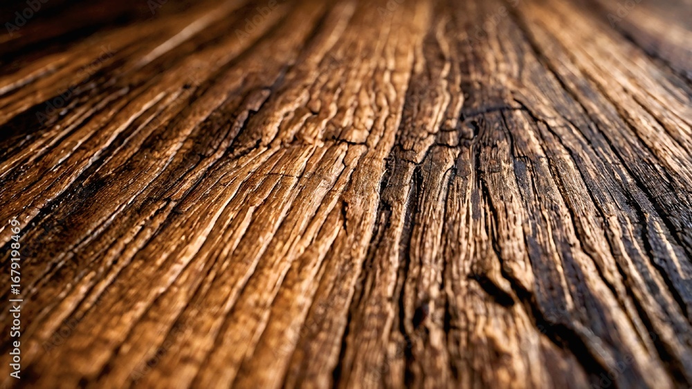Fototapeta premium Dynamic Wood Grain with Swirling Patterns and Knots