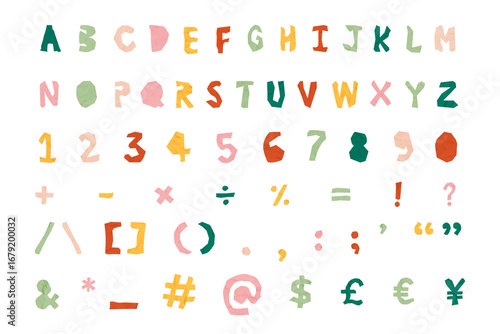 Wallpaper Mural Alphabet, Numbers, Symbols png transparent background Torontodigital.ca