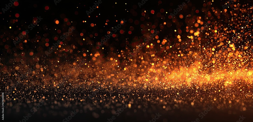 Fototapeta premium Abstract fiery sparkle background