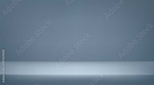 Empty Gray studio room background space for selling products on the website. Vector illustration.