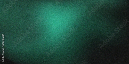 Abstract background Soft green light on dark background