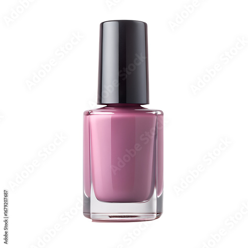 Matte nail polish isolated on transparent background 
