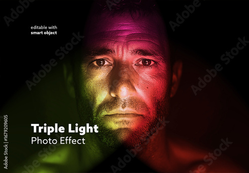 Triple Light Photo Effect