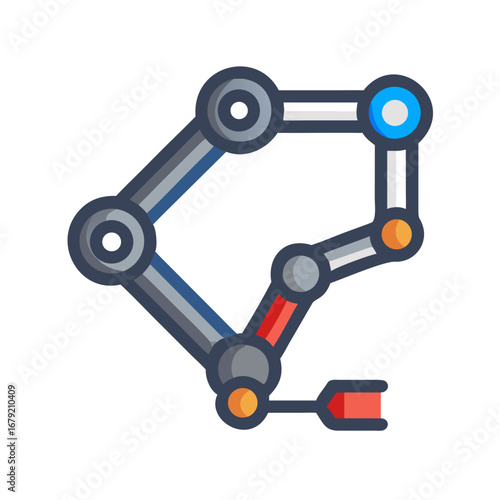 molecular structure isolated on white