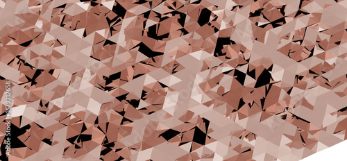 Rose gold geometric backgro...