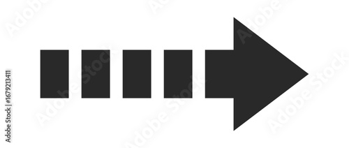 Striped black arrow forward design