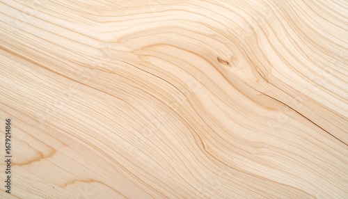 Natural Light Wood Texture Background with Distinct Grain and Wavy Patterns