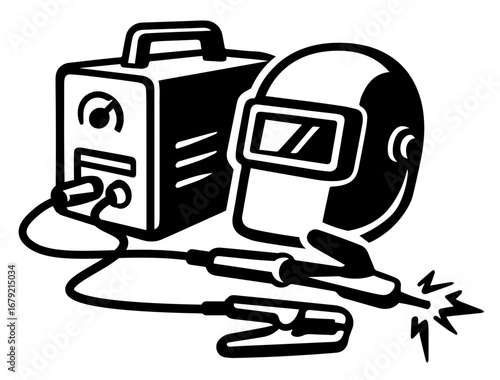 Welder Tools SVG, Welding Clipart SVG, Welding Equipment Silhouette