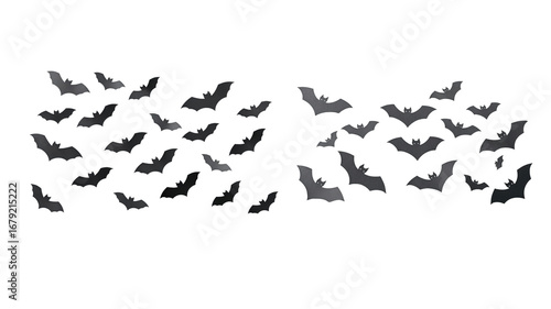 Paper Bats on transparent background png
