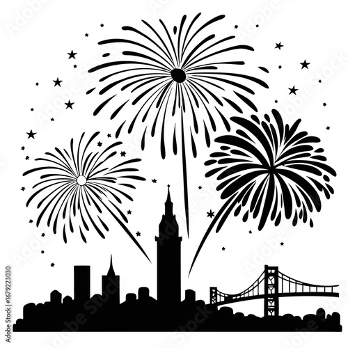 new york city skyline silhouette