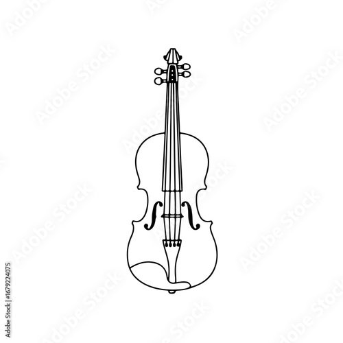 Simple Outline of a Classical Violin
