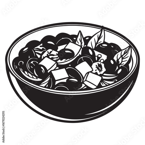 A Delicious and Nutritious Cobb Salad, a Gourmet Main Course with a Colorful Arrangement of Fresh Vegetables, Protein, and Crumbled Cheese
