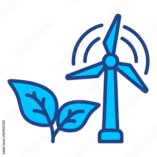 Windmill  Simple Vector Icon Collection