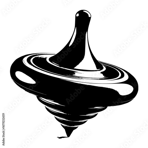 Spinning top vector illustration 