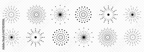 fireworks border, holiday banner, celebration divider