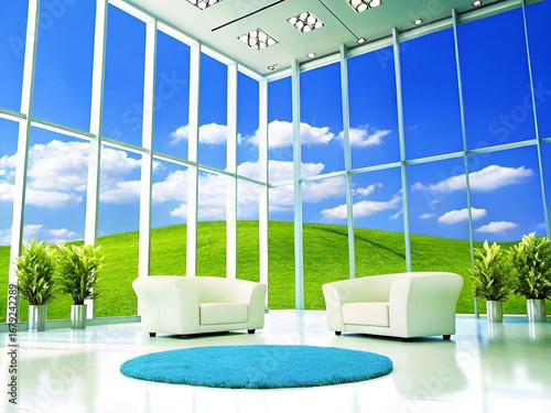 Frutiger Aero living room 