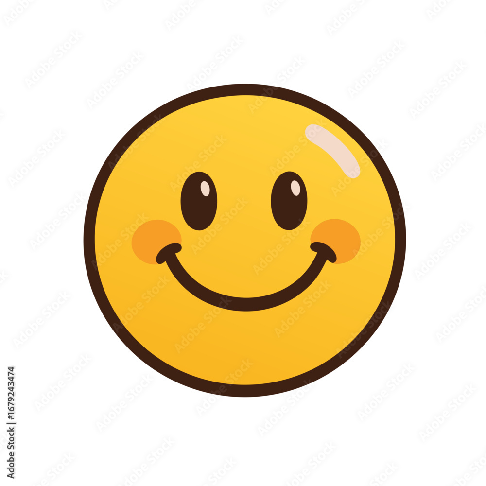 Fototapeta premium Cute Brown Food Emoji.