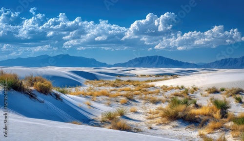 Wallpaper Mural Vast white desert landscape under a vibrant blue sky (1) Torontodigital.ca