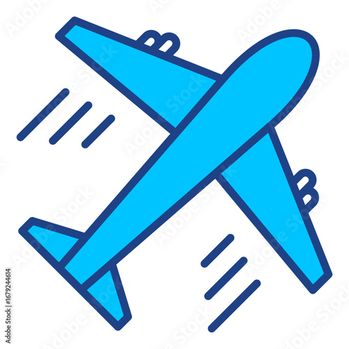 Airplane Simple Vector Icon Collection