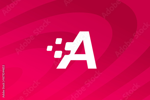 Letter A logo icon design template elements