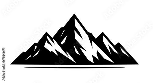 set of mountain icon Mountain Silhouette Vector for Adventure, Travel, and Outdoor Design