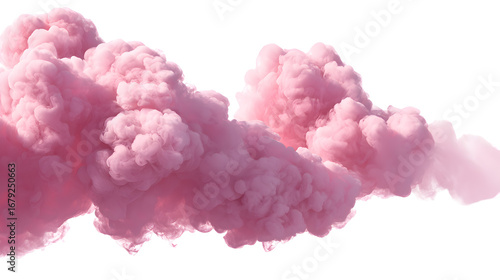 Pink Clouds and Pink Smoke – Isolated Colorful Vapor PNG