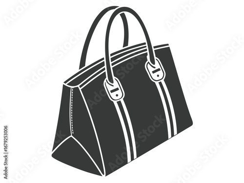 black and white shopping bags