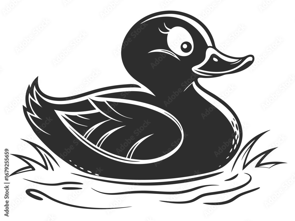 Fototapeta premium duck and ducklings