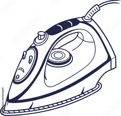 illustration of iron