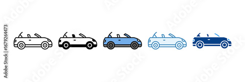 Convertible  Icon Set Multiple Style Collection
