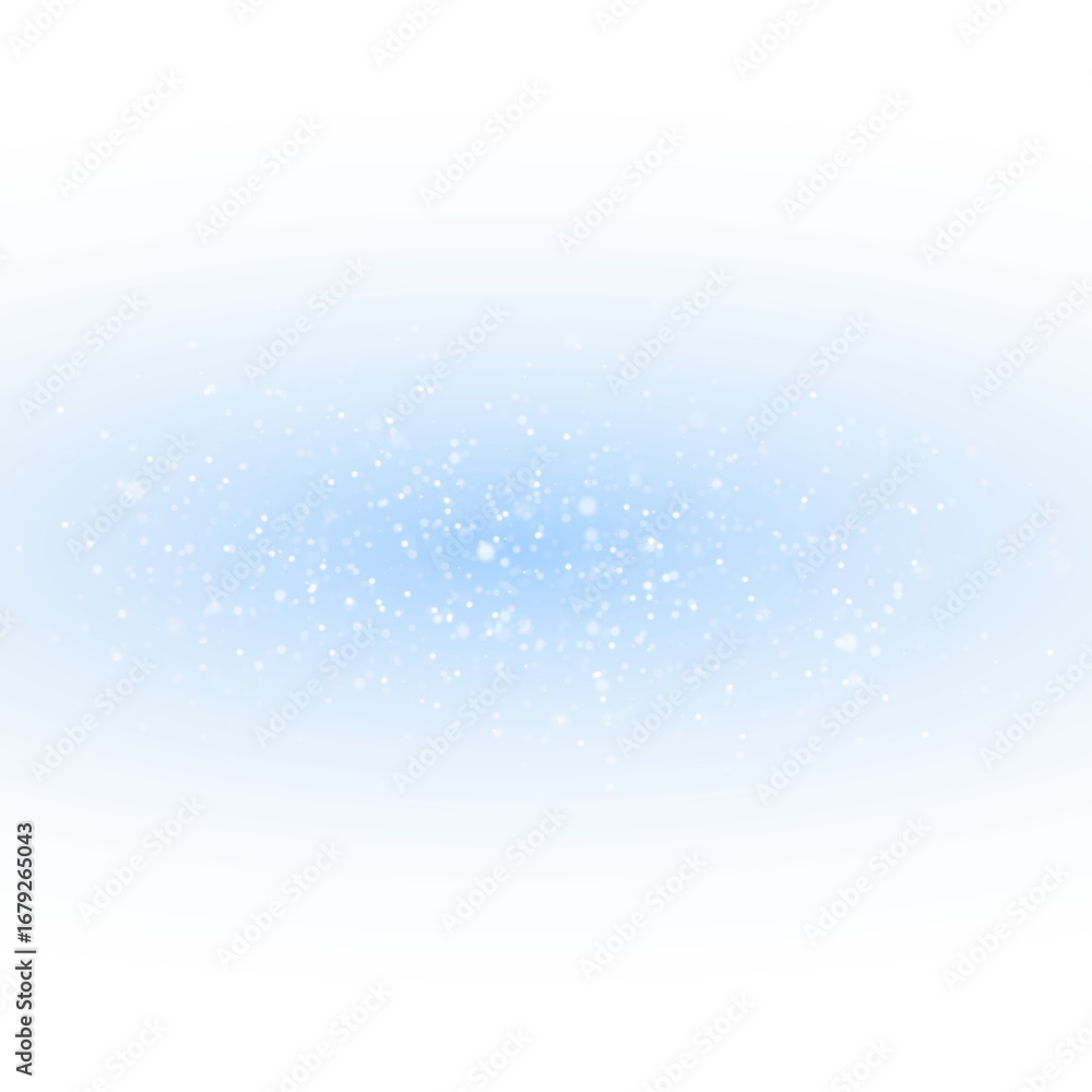 Fototapeta premium Bright stardust particles in christmas blue design.