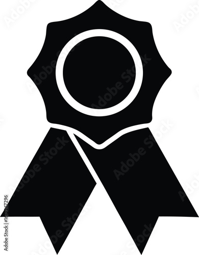 Badge icon set professional certificate ribbon vector symbol warranty or