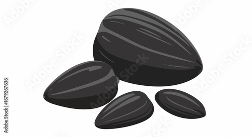 Vector Minimalist Geometric SVG Icon Set with Circular Shapes and Line Art Style in Monochrome