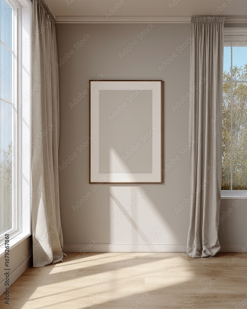 Fototapeta premium Empty room, light and airy