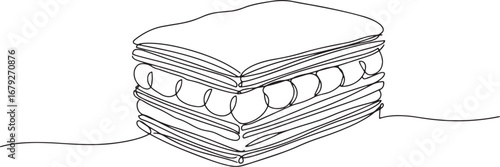 Elegant line drawing of cr