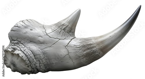 Rhino Horn weathered texture and cracks