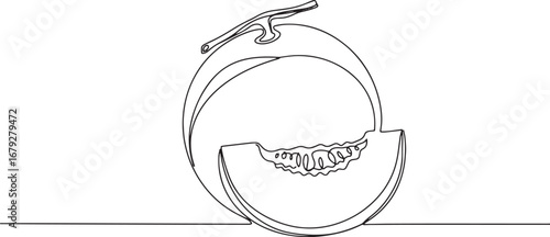 Elegant Minimalist Line Art Illustration Featuring a Fresh Honey