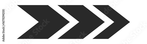 Stylized arrow with chevron pattern