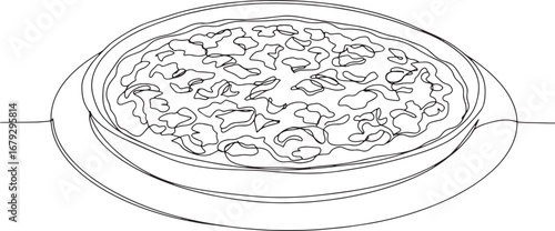 Elegant single line drawing showcasing the simplicity of a delic