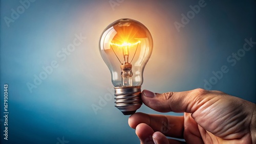 Minimalist Photo: Hand Changing Lightbulb - Restoration, Repair, Revitalization
