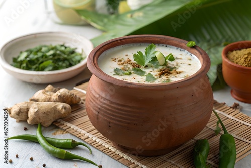Masala Buttermilk Recipe | Refreshing Spiced Chaas in Clay Pot