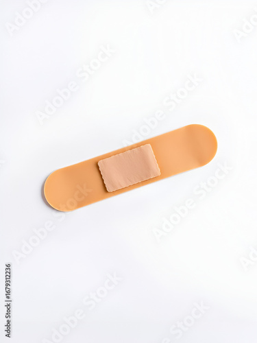 A band-aid plaster on a white background