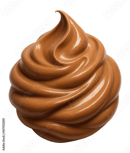 Rich mocha cream with a silky texture