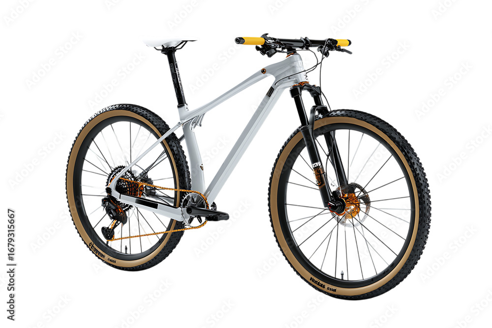 Fototapeta premium Studio shot of a modern mountain bike.