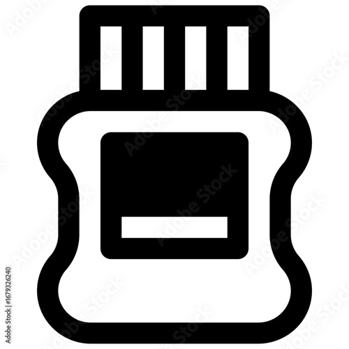 Chocolate spread. Outlined stroke vector icon with black-filled details.